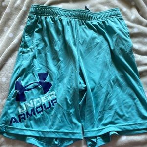 Youth XL blue under amour shorts.